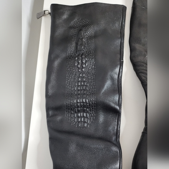 🔥Elegant Black Knee-High Boots - Picture 3 of 8
